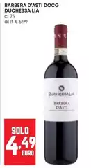 Duchessa lia - Barbera D'Asti DOCG