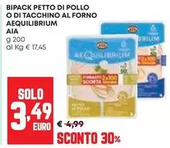 Aia - Bipack Petto Di Pollo O Di Tacchino Al Forno Aequilibrium