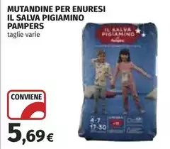 Pampers - Mutandine Per Enuresi Il Salva Pigiamino Pampers - Mutandine Per Enuresi Il Salva Pigiamino