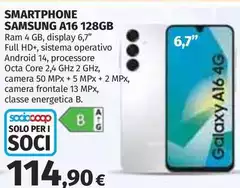 Samsung - Smartphone A16 128GB