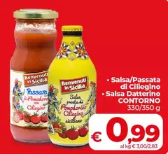 Benvenuti in sicilia - Salsa/passata Di Ciliegino Salsa Datterino Benvenuti in sicilia - Salsa/passata Di Ciliegino Salsa Datterino