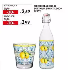 Cerve - Bicchieri Acqua O Bottiglia Sunny Lemon Cerve - Bicchieri Acqua O Bottiglia Sunny Lemon