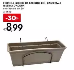 Fioriera Melody Da Balcone Con Cassetta A Riserva D'Acqua Fioriera Melody Da Balcone Con Cassetta A Riserva D'Acqua