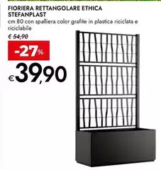 Stefanplast - Fioriera Rettangolare Ethica Stefanplast - Fioriera Rettangolare Ethica