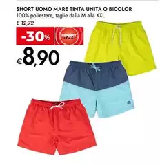 Short Uomo Mare Tinta Unita O Bicolor Short Uomo Mare Tinta Unita O Bicolor