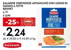 Benent - Salmone Norvegese Affumicato Con Legno Di Faggio A Fette