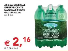Gaudianello - Acqua Minerale Effervescente Naturale Fonte