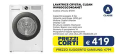 Samsung - Lavatrice Crystal Clean WW80CGC04DAHED