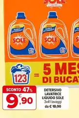 Sole - Detersivo Lavatrice Liquido