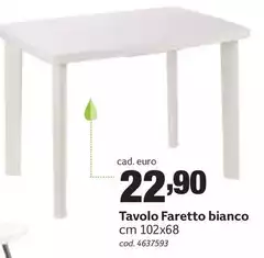 Tavolo Faretto Bianco