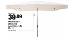 Ombrellone Alluminio Con Manovella