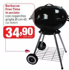 Barbecue Free Time In Acciaio