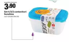 Rotho - Set 4/3/2 Contenitori Sunshine