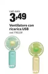 Ventilatore Con Ricarica Usb Ventilatore Con Ricarica Usb