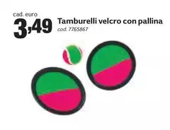 Tamburelli Velcro Con Pallina
