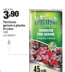 Terriccio Gerani E Piante In Vaso