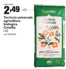 Consilia - Terriccio Universale Agricoltura Biologica