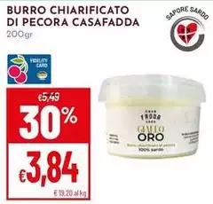 Oro - Burro Chiarificato Di Pecora