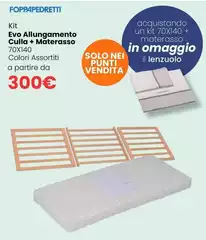 Foppapedretti - Evo Allungamento Culla + Materasso