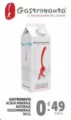 Gastronauta - Acqua Minerale Naturale Oligominerale