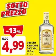 Kingdom - Gin Dry  38% Vol.
