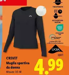 Crivit - Maglia Sportiva Da Donna