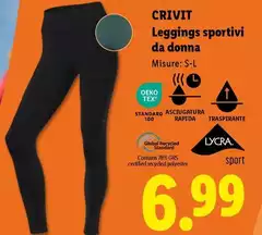 Crivit - Leggings Sportivi Da Donna