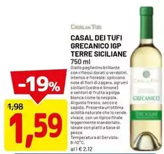 Riflessi - Casal Dei Tufi Grecanico IGP Terre Siciliane