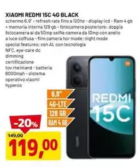 Xiaomi - Redmi 15C 4G Black