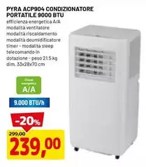 ACP904 Condizionatore Portatile 9000 BTU ACP904 Condizionatore Portatile 9000 BTU