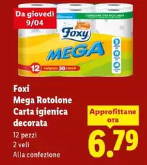 Foxy - Mega Rotolone Carta Igienica Decorata