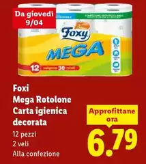 Foxy - Mega Rotolone Carta Igienica Decorata
