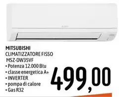 Mitsubishi - Climatizzatore Fisso MSZ-DW35VF Mitsubishi - Climatizzatore Fisso MSZ-DW35VF