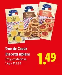 Duc de coeur - Biscotti Ripieni Duc de coeur - Biscotti Ripieni