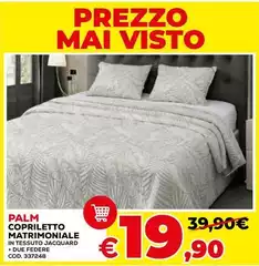 Jacquard - Palm Copriletto Matrimoniale