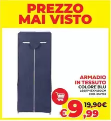 Blu - Armadio In Tessuto Colore
