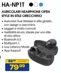 Di Vita - Auricolari Nearphone Open Style In Stile Orecchino