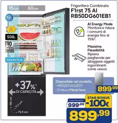 Samsung - Frigorifero Combinato F11st 75 AI RB50DG601EB01