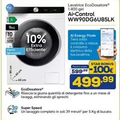 Samsung - Lavatrice Ecodosatore AI Control WW90DG6U85LK