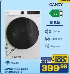 Candy - Lavatrice Slim Bp49sbl8-s