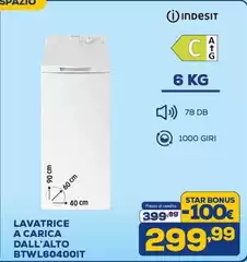 Indesit - Lavatrice A Carica BTWL60400IT