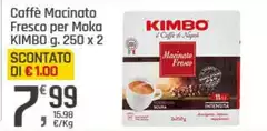 Kimbo - Caffè Macinato Fresco Per Moka