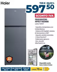 Haier - Frigorifero HPR5718ENMB