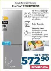 Samsung - Frigorifero Combinato EcoFlex RB33B610ESA