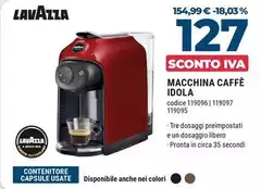 Lavazza - Idola Automatica Macchina Per Caffè A Capsule 1,1 L