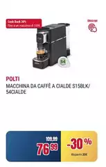 Polti - Macchina Da Caffè A Cialde S15blk/ 54cialde