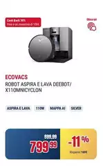 Ecovacs - Robot Aspira E Lava Deebot/ X110mnicyclon