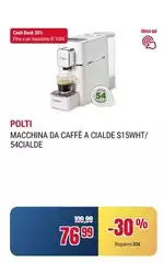 Polti - Macchina Da Caffè A Cialde S15WHT/ 54CIALDE