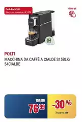 Polti - Macchina Da Caffè A Cialde S15blk/ 54cialde