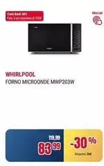 Whirlpool - Forno Microonde Mwp203w